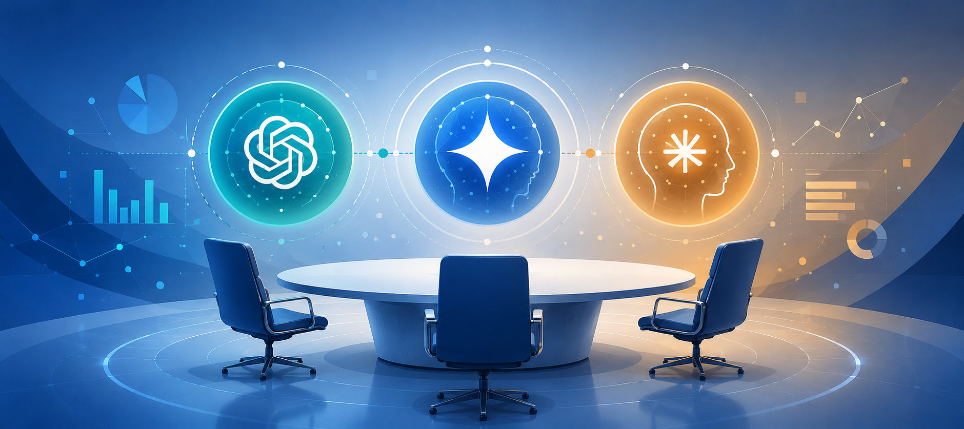 Совет директоров из нейросетей: ChatGPT + Gemini + Claude